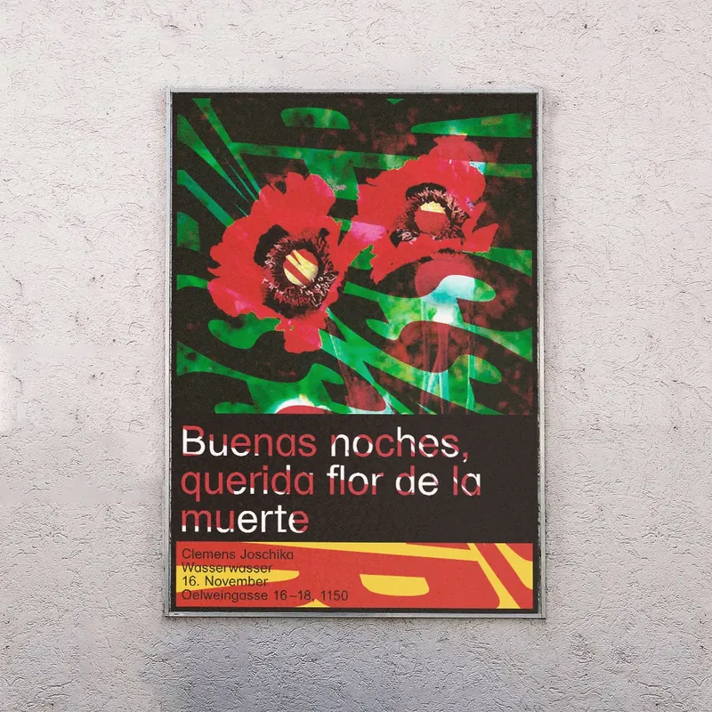Clemens Joschika, WasserWasser Exhibition Poster